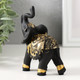 Миниатюра изображения товара Статуэтка Sima-Land Черный слон в золотой богатой попоне 9901285