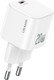 Адаптер питания сетевой Usams 20W GaN Mini Fast Charger / CC260TC02 (белый) — фото 2