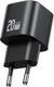 Адаптер питания сетевой Usams 20W GaN Mini Fast Charger / CC260TC01 (черный) — фото 5