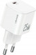 Адаптер питания сетевой Usams 25W GaN Mini Fast Charger / CC289TC02 (белый) — фото 2