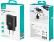 Адаптер питания сетевой Usams T65 25W A+C Dual-Port Fast Charger / CC315TC01 (черный) — фото 6