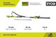 Миниатюра изображения товара Кусторез аккумуляторный Ryobi RY36PHT50A-0 (5133005382)