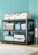 Миниатюра изображения товара Стеллаж металлический Modular Shelving 70x30x75B (полка мдф)