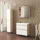 Миниатюра изображения товара Тумба с умывальником Uncoria Арно 70 + Kirovit Фостер 70 (дуб сонома)