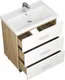Миниатюра изображения товара Тумба с умывальником Uncoria Гарда 70 + Kirovit Фостер 70 (белый/дуб сонома)