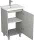 Миниатюра изображения товара Тумба с умывальником Uncoria Моро 50 + Kirovit Фостер 50 (светлый камень)