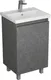 Миниатюра изображения товара Тумба с умывальником Uncoria Моро 50 + Kirovit Фостер 50 (темный камень)