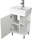 Миниатюра изображения товара Тумба с умывальником Uncoria Алегра 50 + Kirovit Фостер 50 (белый)