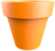 Миниатюра изображения товара Кашпо БЕРКАНО Classic 150 / 220_015_18V (Orange)
