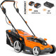 Миниатюра изображения товара Газонокосилка аккумуляторная Daewoo Power DLM 4142Li SET