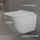 Миниатюра изображения товара Унитаз подвесной с инсталляцией Saniteco KW-99048 + Ани Пласт WCP4131