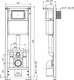 Миниатюра изображения товара Унитаз подвесной с инсталляцией Saniteco KW-9005W + Ани Пласт WCP4141