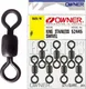 Набор вертлюгов рыболовных Owner King Stainless Swivel black №5 / 52445-05 (13шт) — фото 6