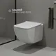 Миниатюра изображения товара Унитаз подвесной с инсталляцией Saniteco KW-99048 + Triton Pro EVO815N (с кнопкой белый, матовый)