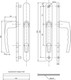 Миниатюра изображения товара Замок врезной LS (Long-Term Security) для калиток 85/20 70-C-CR ключ/верт (коричневый)