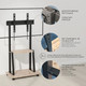 Миниатюра изображения товара Стойка для ТВ/аппаратуры Holder PR-108 (черный/керамика)
