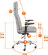 Миниатюра изображения товара Кресло офисное Tetchair Eton 5Д ткань KUB 05 (серый)