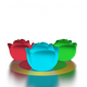 Садовая фигура-светильник БЕРКАНО Rose / 210_088_03_107 (Snow White RGB ACC подсветка перезаряжаемая) — фото 5