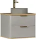 Миниатюра изображения товара Тумба с умывальником EQUIL Desert 60.2Y tpDSRT60.2Y-25 + Volna Desert 110АМК (подвесная)