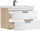 Миниатюра изображения товара Тумба с умывальником EQUIL Lago 80.2Y + Kirovit Фостер 80 (4640021064733) (подвесная)
