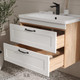 Миниатюра изображения товара Тумба с умывальником EQUIL Lago 80.2Y + Kirovit Фостер 80 (4640021064733) (подвесная)