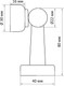 Миниатюра изображения товара Ограничитель дверной Lockland 7028265 (белый)