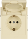 Розетка ЭРА Arktik 16-2103-02 2P+E Schuko 16А-250В / Б0070435 (слоновая кость) — фото 3