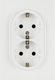 Розетка ЭРА Arktik 16-2105-01 2X2P+E Schuko 16А-250В / Б0070454 (белый) — фото 2