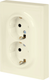 Розетка ЭРА Galaxy 15-2104-02 2X2P+E Schuko 16А-250В IP20 / Б0070679 (слоновая кость) — фото 6