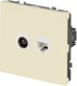 Розетка ЭРА Galaxy 15-3110-02 RJ45+TV IP20 / Б0070778 (слоновая кость) — фото 5