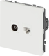 Розетка ЭРА Galaxy 15-3110-08 RJ45+TV IP20 / Б0070790 (белый матовый) — фото 5