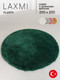Миниатюра изображения товара Ковер LAXMI Fluffy 01 круг (2x2, Dark Green)