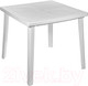 Миниатюра изображения товара Стол пластиковый Стандарт Пластик Групп Квадратный 80х80 (белый)