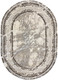 Миниатюра изображения товара Ковер Behram Vegas T1586RE-CREAM-D.GREY-OVAL (1.4x2)