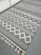 Миниатюра изображения товара Коврик LAXMI Quincey 1259 прямоугольник (1.2x1.8, Cream/Grey)