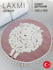 Миниатюра изображения товара Коврик LAXMI Quincey 1094 круг (1x1, Cream/Pink)