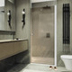 Душевая дверь MaybahGlass 198x70 / MGD-1675-1 (бронзовое матовое стекло/белый матовый) — фото 3