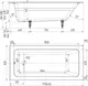 Миниатюра изображения товара Ванна чугунная Универсал Оптима Ультра-У 170x80 (1 сорт, с ножками и сифоном 21Y31000)