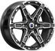 Литой диск K&K Дистрикт 18x8" 6x139.7мм DIA 106.1мм ET 25мм Алмаз черный — фото 2