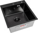 Мойка кухонная Arfeka ECO AR 45x50 (Black PVD Nano Decor Volcanic Rock) — фото 4