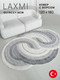 Миниатюра изображения товара Коврик LAXMI New Quincey 2201 фигурная (1.2x1.8, Cream/Grey)