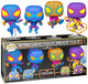 Набор фигурок коллекционных Funko POP! Bobble Marvel Games Miles Morales BLKLT Exc / Fun69140 (4шт) — фото 6