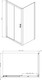Миниатюра изображения товара Душевой уголок Adema Direct 120x80 (графит браш/прозрачное стекло)