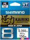 Леска плетеная Shimano Kairiki 8 0.35mm 39.5kg Multi color / 59WPLA68R2A (300м) — фото 3