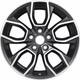 Миниатюра изображения товара Литой диск Khomen KHW1713 Ceed 17x7" 5x114.3мм DIA 67.1мм ET 53мм (Black FP)