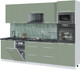 Миниатюра изображения товара Кухонный гарнитур Interline Пластик 2.85-ПМ3 (полынь/полынь/кастилло темный)
