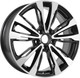 Литой диск KDW KD1830 18x7" 5x114.3мм DIA 66.6мм ET 37мм (Black Front Polished) — фото 2