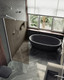 Душевая стенка MaybahGlass 99x195 / MGD-1354-1ш (бронзовое матовое стекло/белый матовый) — фото 4