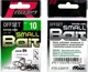 Миниатюра изображения товара Набор крючков рыболовных RUZZA Offset Hook Small Bait №10 / ROHSB-10BN (10шт)