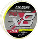 Леска плетеная RUZZA X8 150м Fluo Yellow 0.12мм 9.1кг/20lb / RBX8Y-012 — фото 4